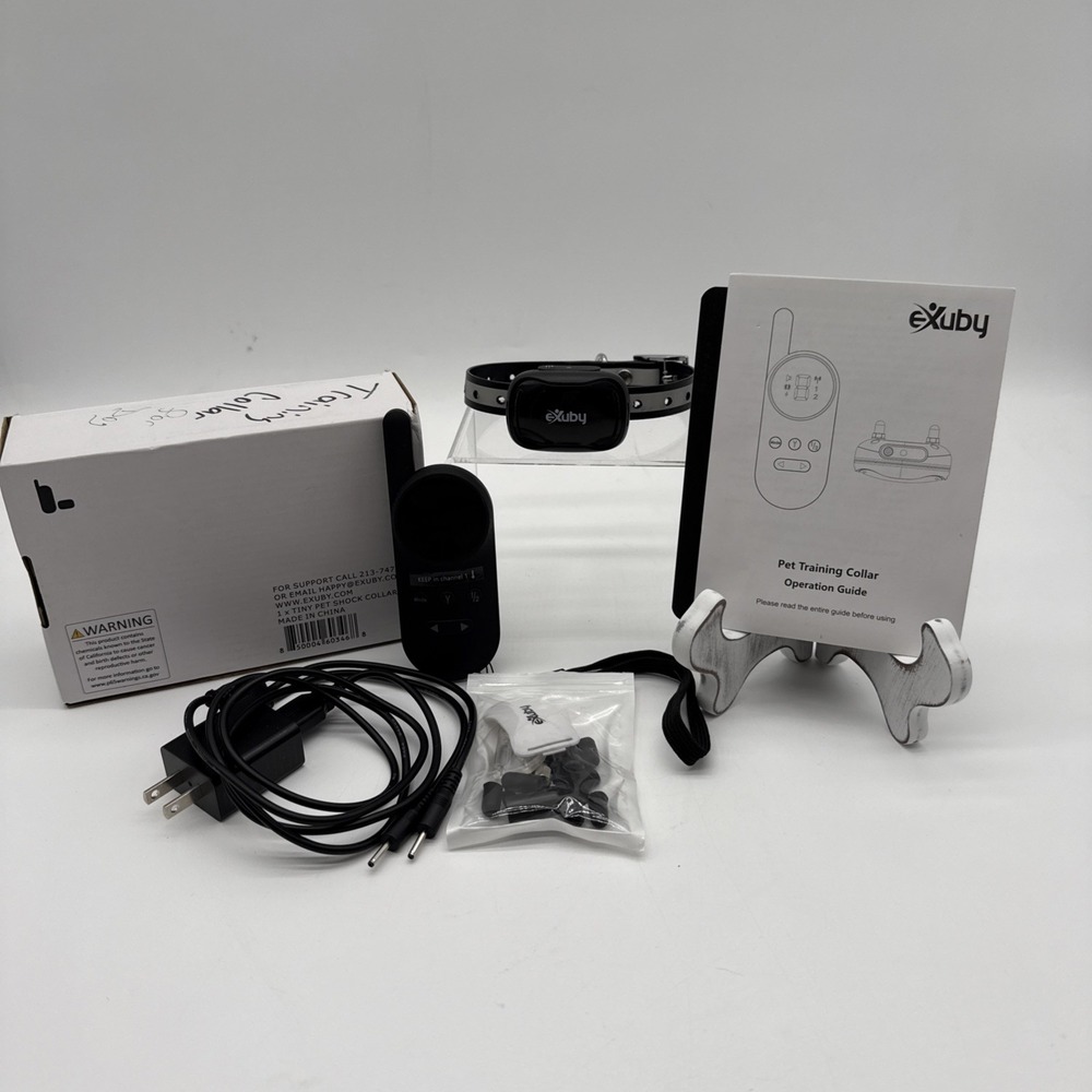 eXuby‎ - Tiny Shock Collar for Small Dogs 5-15lbs - Black Remote